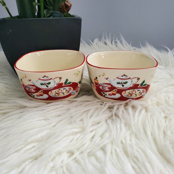 Lenox Holiday Inspiration & Illustrations Nut Bowl Candy Dish - Picture 1 of 7